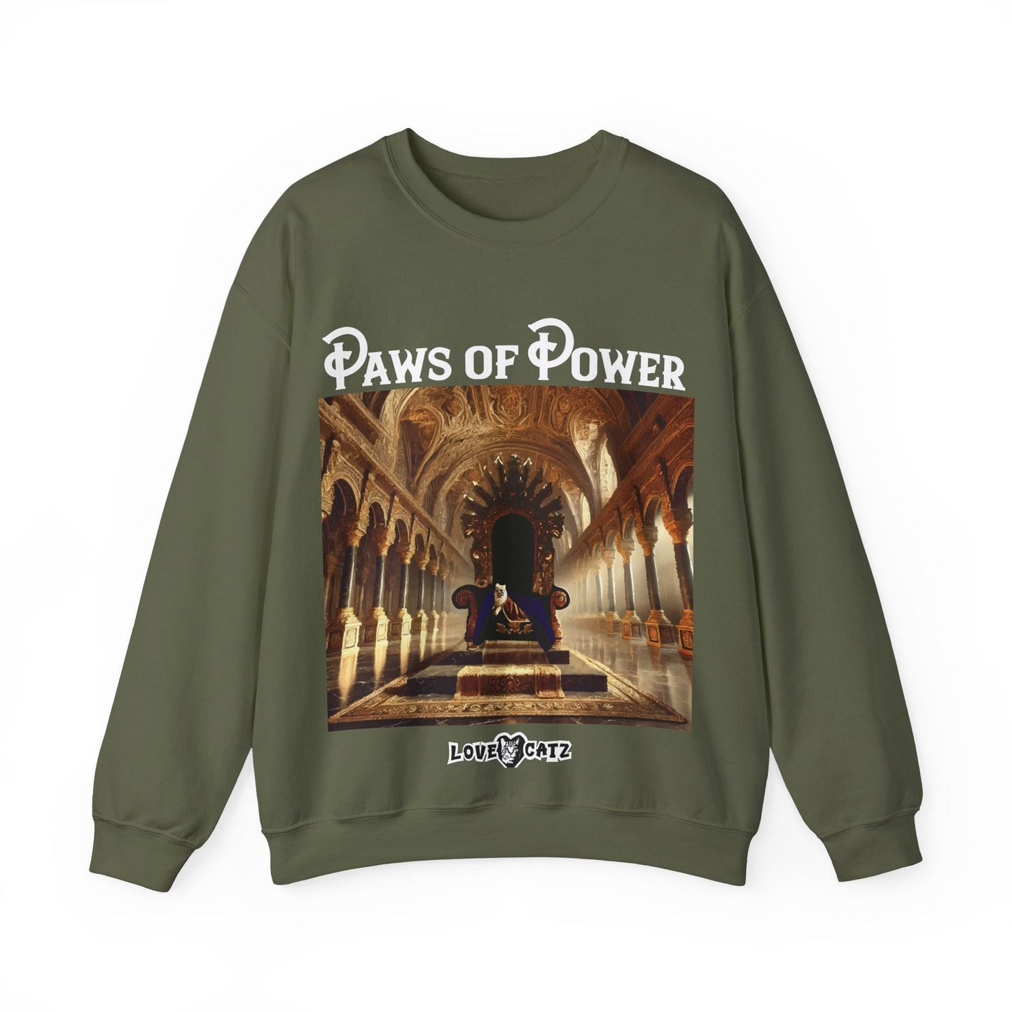 Paws of Power: Sweatshirt (2XL-5XL) - Design 01